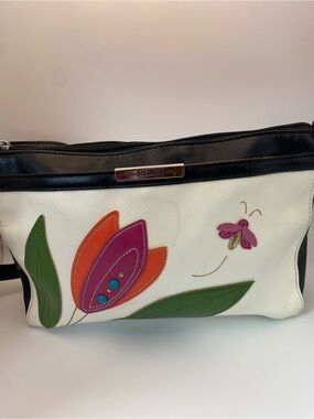 Relic Faux Leather Floral Butterfly Crossbody Bag